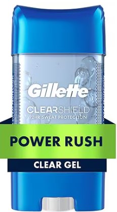 Gillette Clear Gel Antiperspirant and Deodorant for Men Power Rush 38 oz