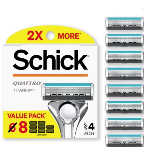 Schick Quattro Titanium Razor Cartridges