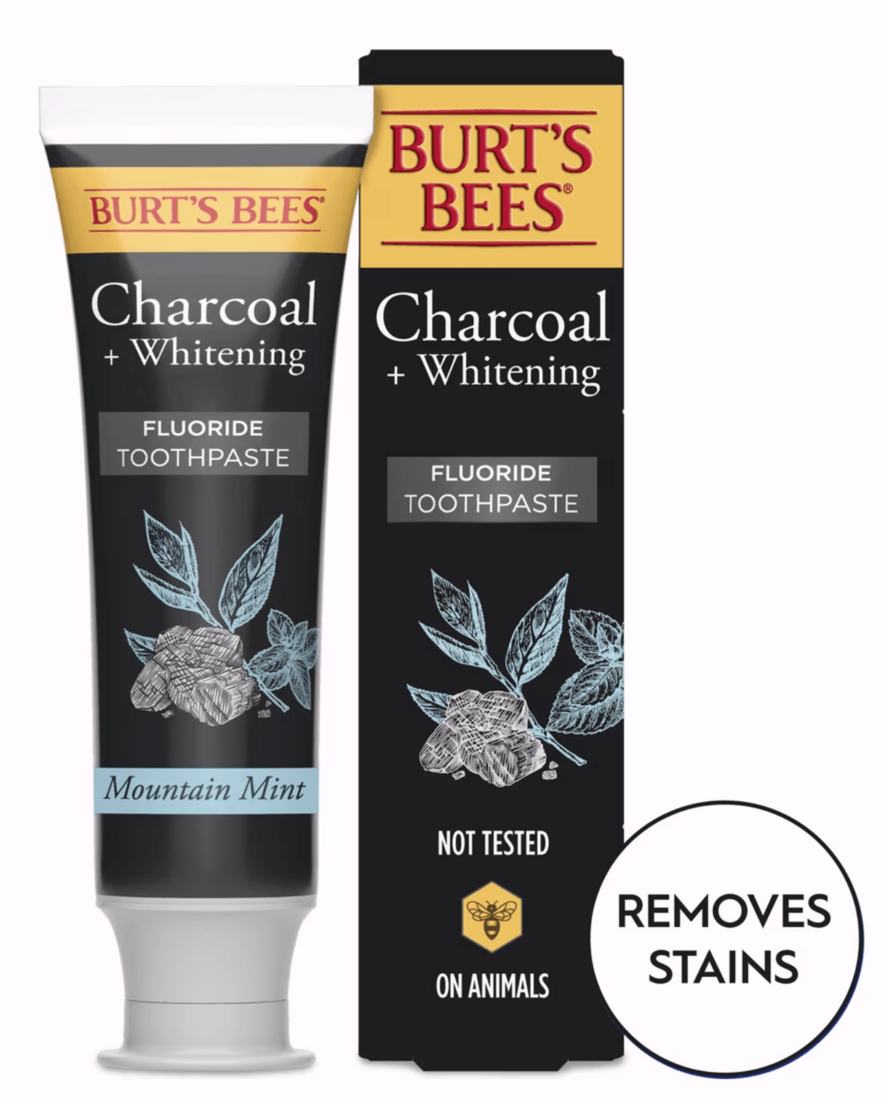 Burts Bees Charcoal + Whitening Zen Peppermint