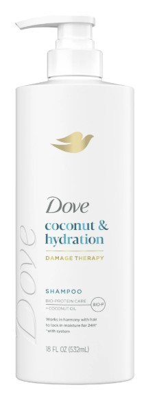 dove Shampoo Coconut and Hydration 18oz