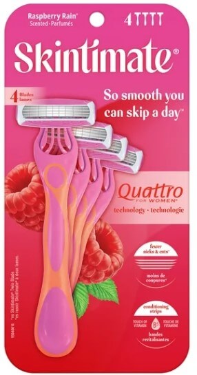 Skintimate Quattro Razor Pink